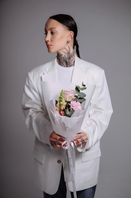 Букет универсальный "Клубничный сорбет"