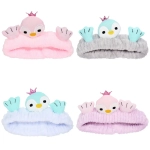 Повязка на голову косметическая «ДАЙМОНД РУШ», цвет лавандовый, пудровый, небесный и серый, 20*5.5см (ZIP пакет)