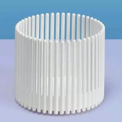 Кашпо для цветов пластиковое 1,8л d-14см «Южное» белый