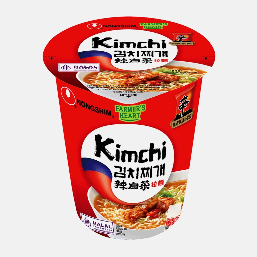 Лапша быстрого приготовления Кимчи Рамен Nongshim 70г