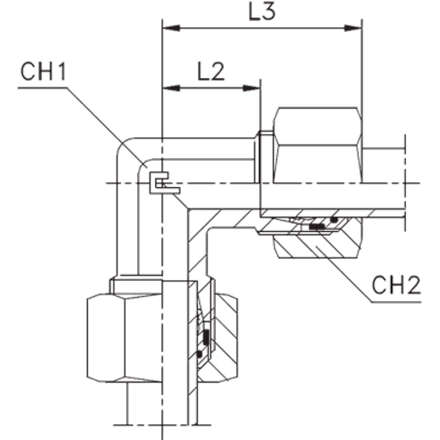 Соединение P90 DS16 M24х1.5 B4 (в сборе) CAST