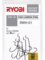 Крючок офсетный рыболовный RWH-01 №06 ( 2 упк по 8шт)