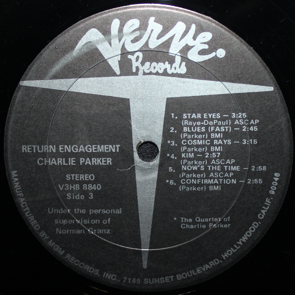 Charlie Parker / Verve Return Engagement (2LP)
