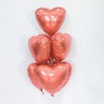 Шар (19"/48 см) Сердце, Коралловый