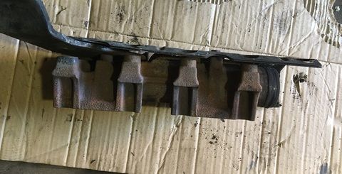 Часть коллектора MAN TGA  51081010914 D2876 (из 3х частей)