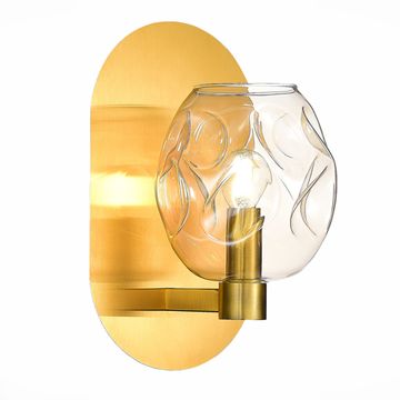 Бра 1*E14 SL1188.301.01 латунь/коньячный Idesia ST-Luce