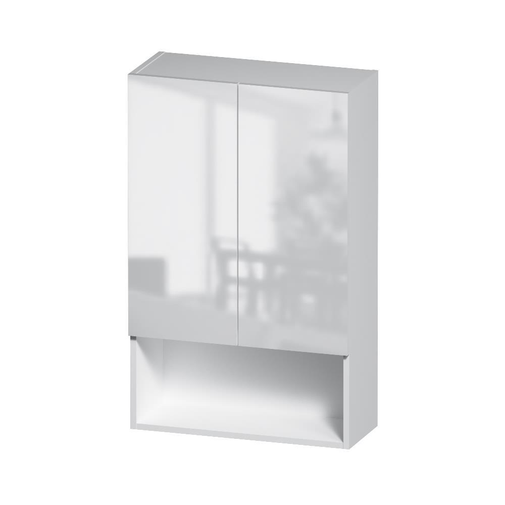 Шкаф навесной с дверками и открытой полкой, 60 см, белый глянец AM.PM X-Joy M85CHX06021WG