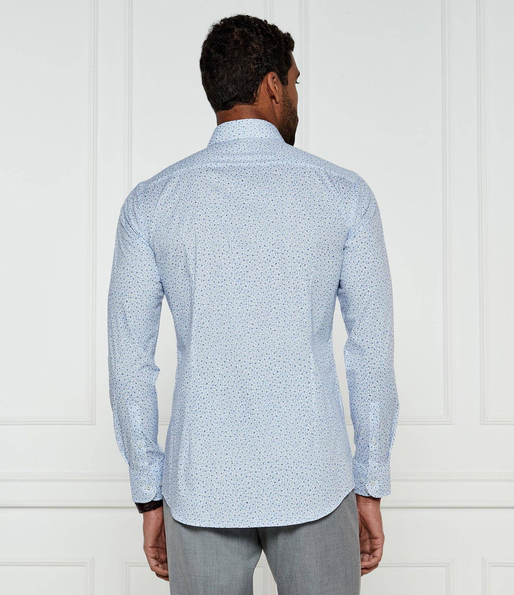 Рубашка H-HANK-kent-C1-214 BOSS BLACK - голубой(50533021)