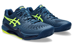 Теннисные кроссовки Asics Gel-Resolution 9 Clay - mako blue/safety yellow