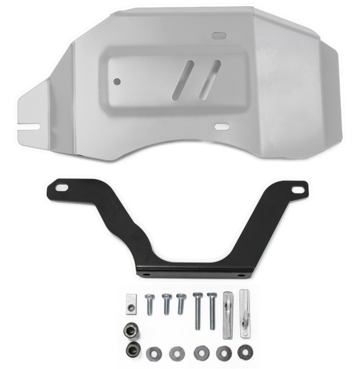 Защита редуктора Rival для Nissan Qashqai II Россия (V - 2.0) 4WD 2015-2019/Nissan Qashqai II рестайлинг (V - 2.0) 4WD 2019-н.в./Nissan X-Trail T32 (V - 2.0; 2.5) 4WD 2015-2018 2018-н.в./Renault Koleos II (V - 2.0; 2.0D; 2.5) 4WD 2016-2020, штампованная, алюминий 3 мм, с крепежом, 333.4150.1