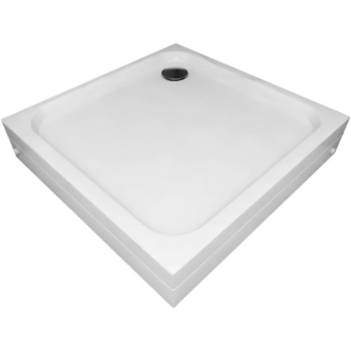 Душевой поддон из искусственного камня Aquatek 90x90 квадратный с ножками Белый