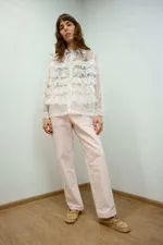 Рубашка Soeurs с Рюшами 1 белая