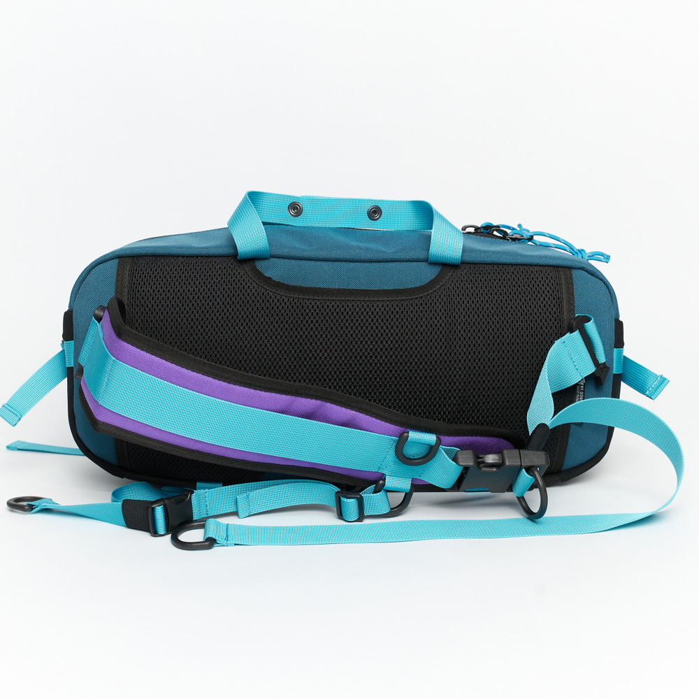 Сумка Technic Sling Baguette фиолетовый/красный/мятный