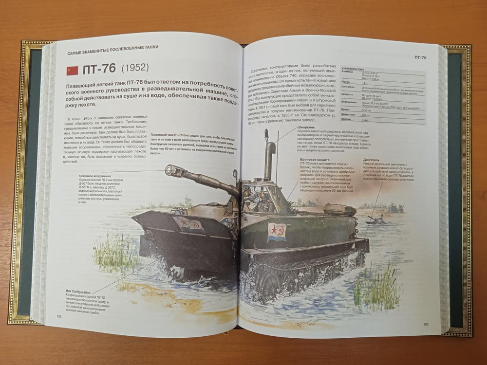 "Танки. Иллюстрированная энциклопедия" Книга подарочная в кожаном переплете