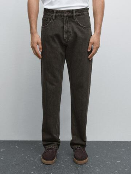 Massimo Dutti Джинсы свободного кроя, серый