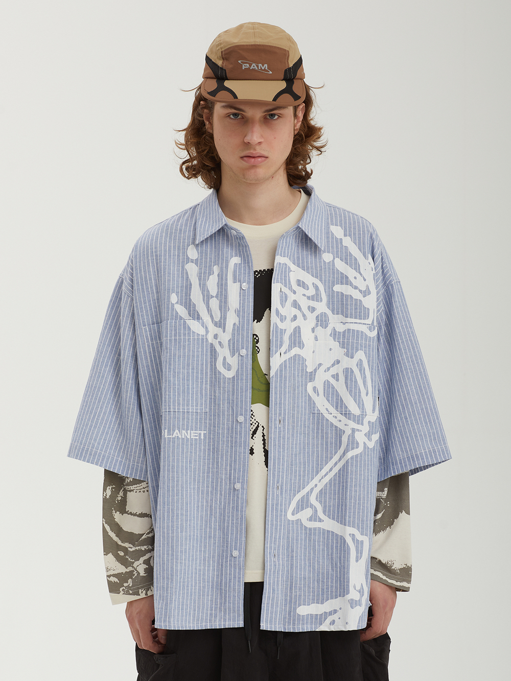 Мужская Рубашка Lil' Bone Oversized Shirt