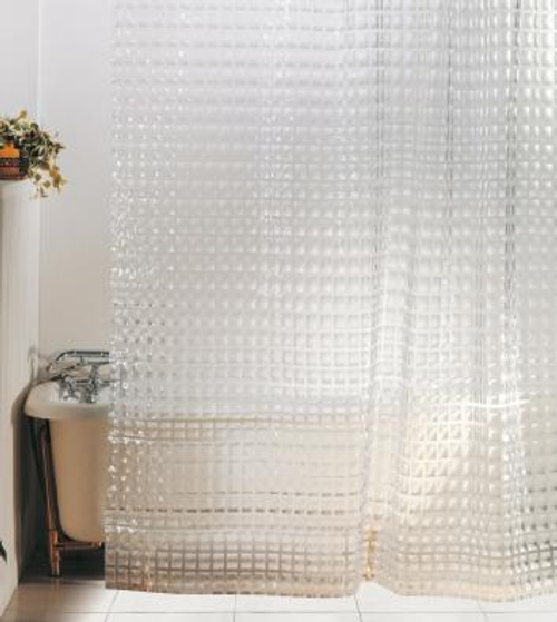 Штора для ванной 3D (180*180см) БЕЛЫЙ  САВОЛ  (25/1шт)