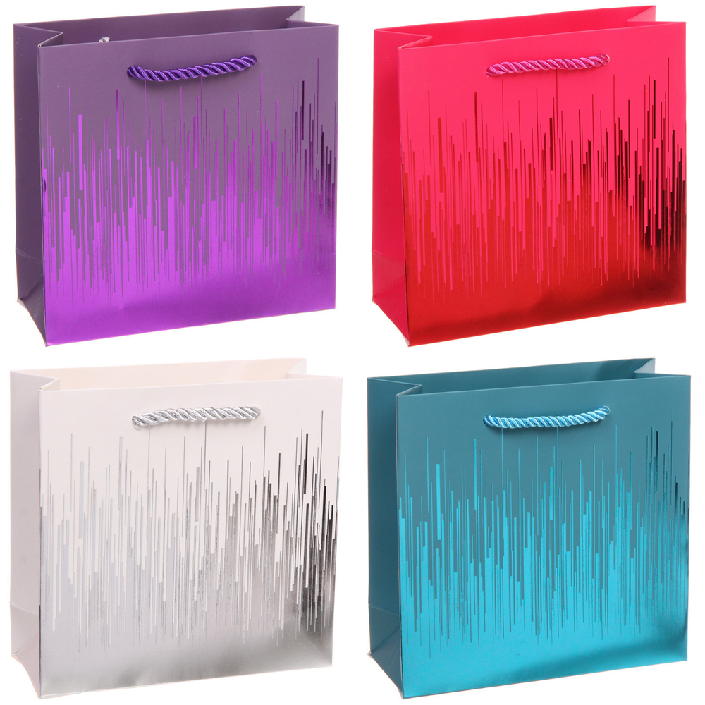 Пакет подарочный «Абстрактный блеск» 14*15*6 см