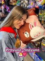 Мягкая игрушка подушка Pudding Пудинг 8 шт зайки и мишки
