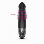 Вибратор Mystim Real Deal Neal с электростимуляцией, черный