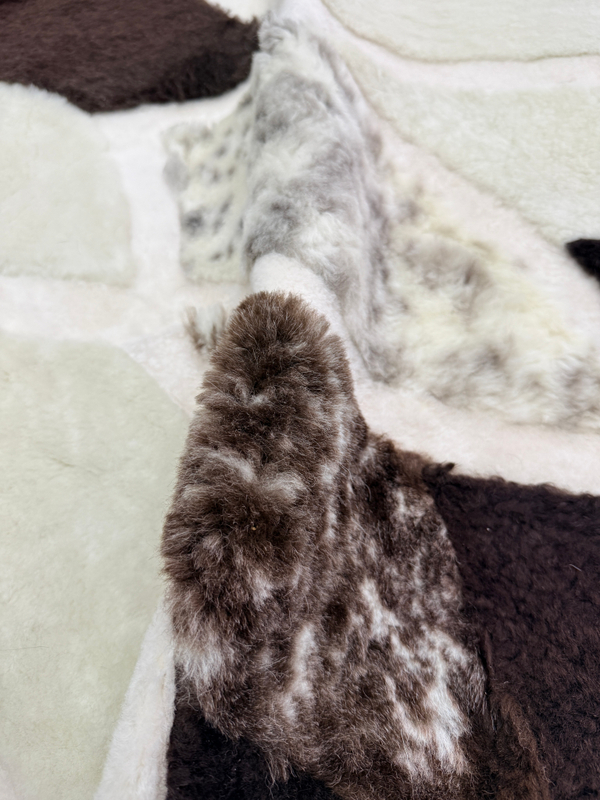 Ковер шкура натуральная овчина меховой