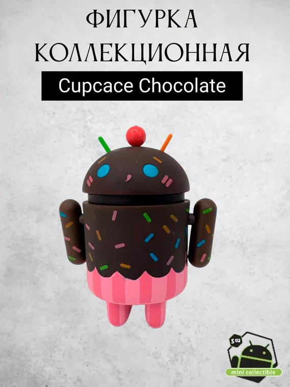 Android mini collectible series 02 робот ароматизированный коллекционный (Chocolate Cupcake by Gary Ham - Шоколадный кекс)
