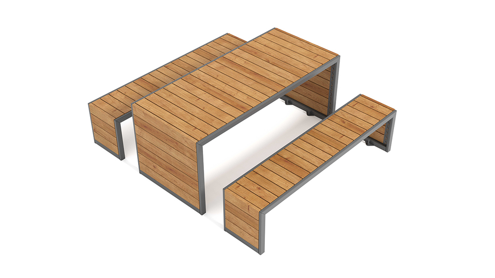 Стол и 2 скамейки SK00143