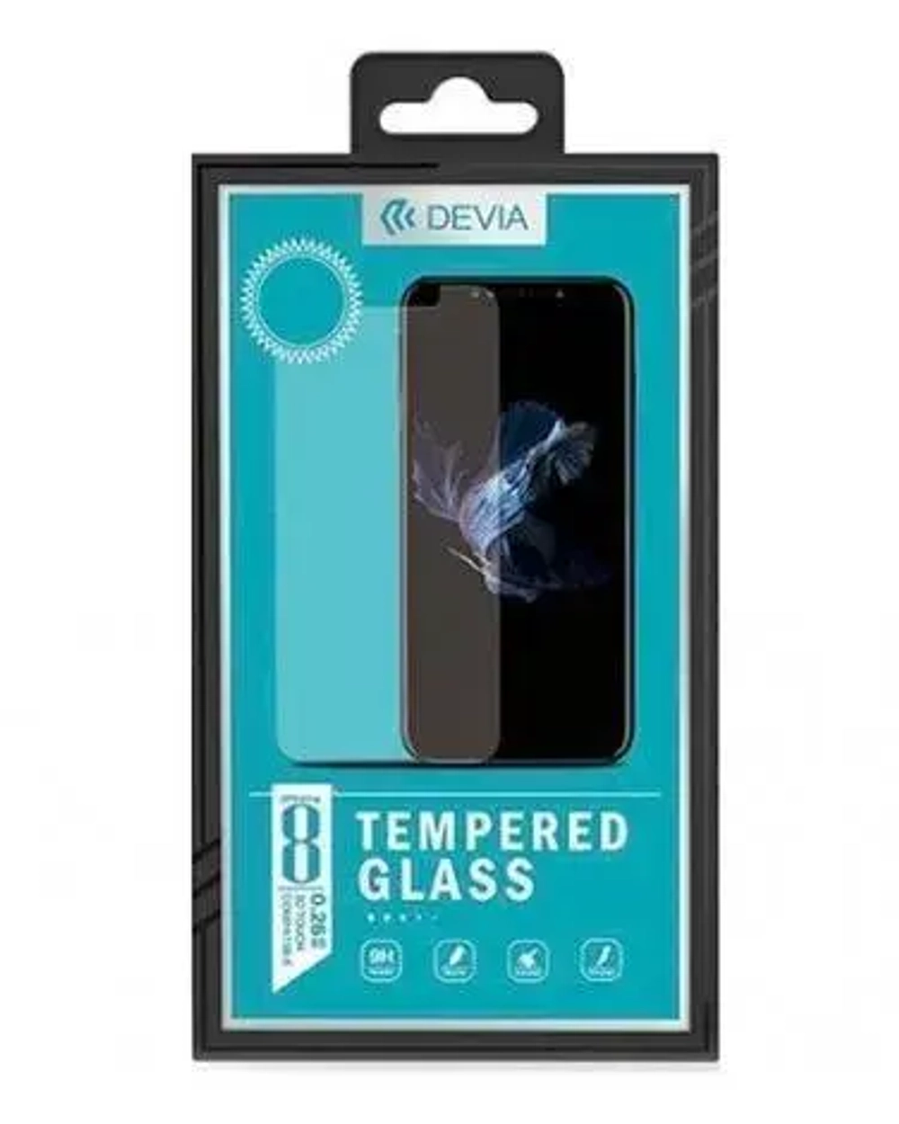 Защитное стекло Devia Tempered Glass (3D) Full Screen для Samsung Galaxy S8 Plus (белая рамка)
