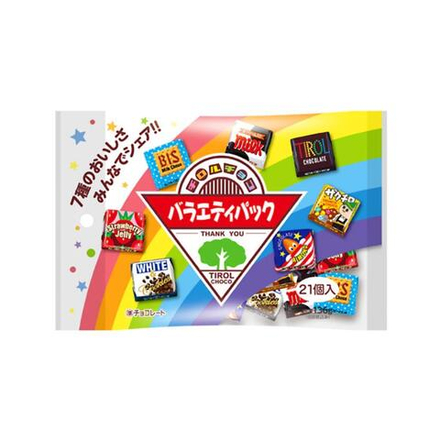 Шоколад Tirol Choco Variety pack ассорти 21шт, 136г