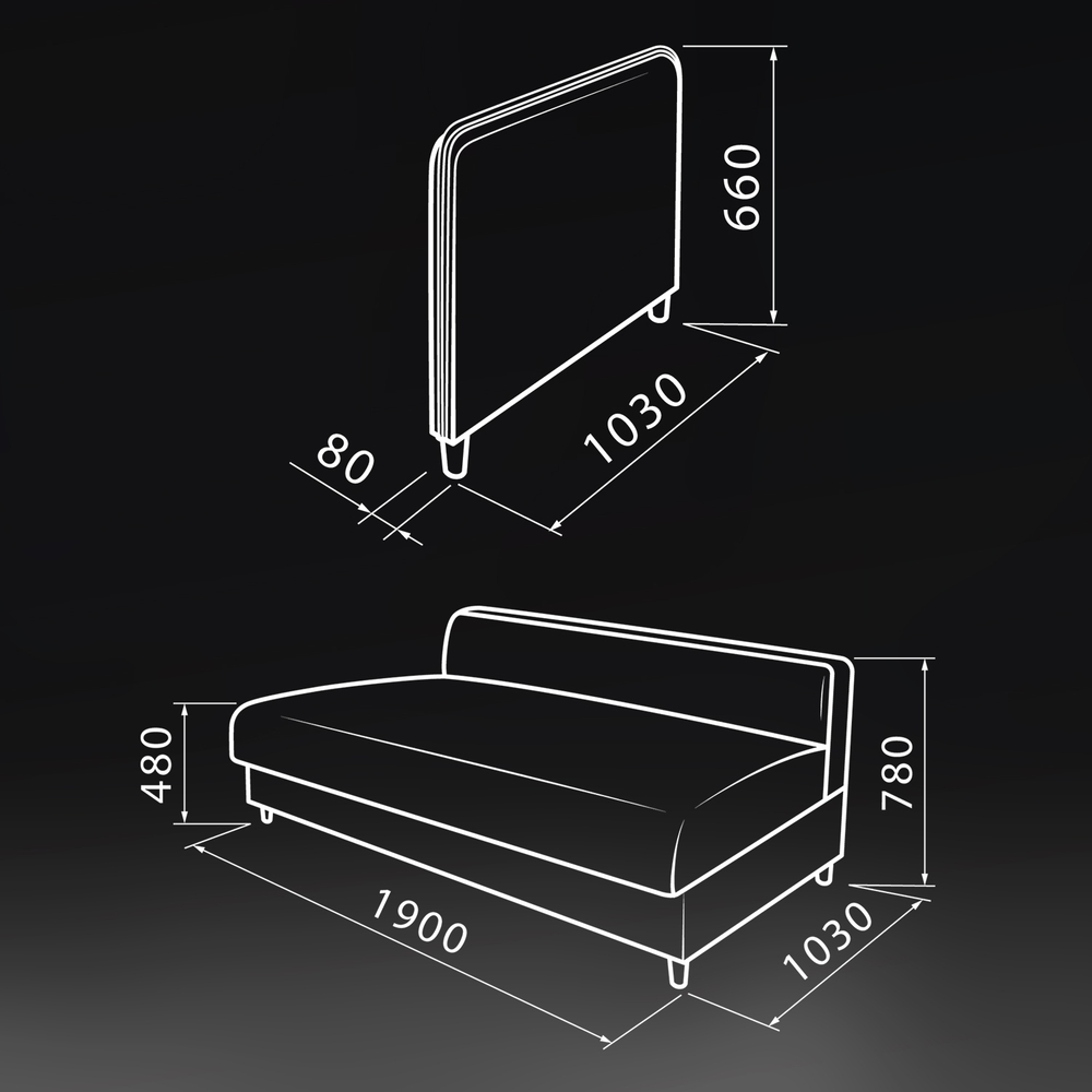 Прямой диван "Венеция"