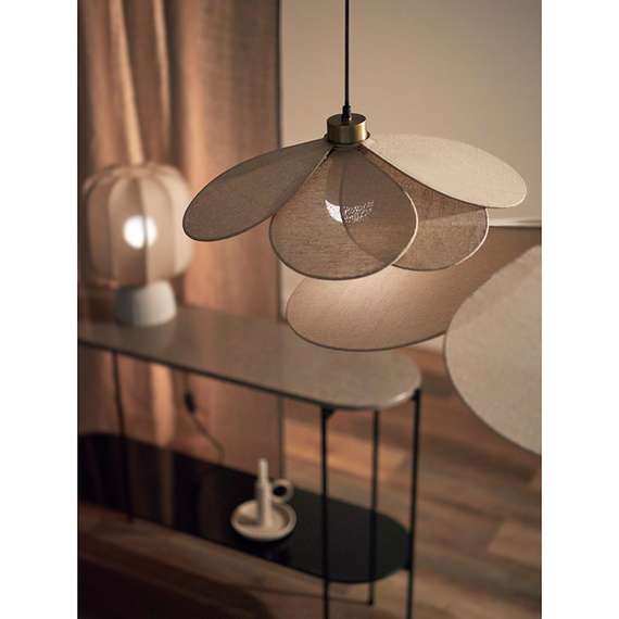 Светильник подвесной kamille, D79 см, бежевый