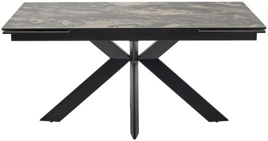 Стол BELLUNO 160 KL-176, итальянская керамика/ черный каркас