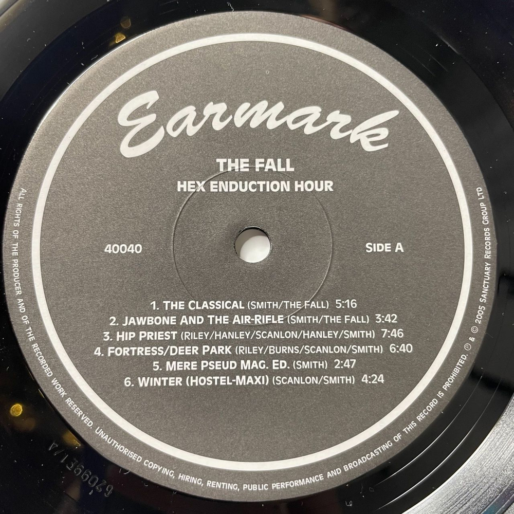 Винтажная виниловая пластинка LP The Fall Hex Enduction Hour (UK 2005)