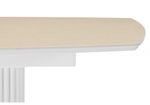 Керамический стол Woodville Фестер 140(180)х80 okara light yellow, белый