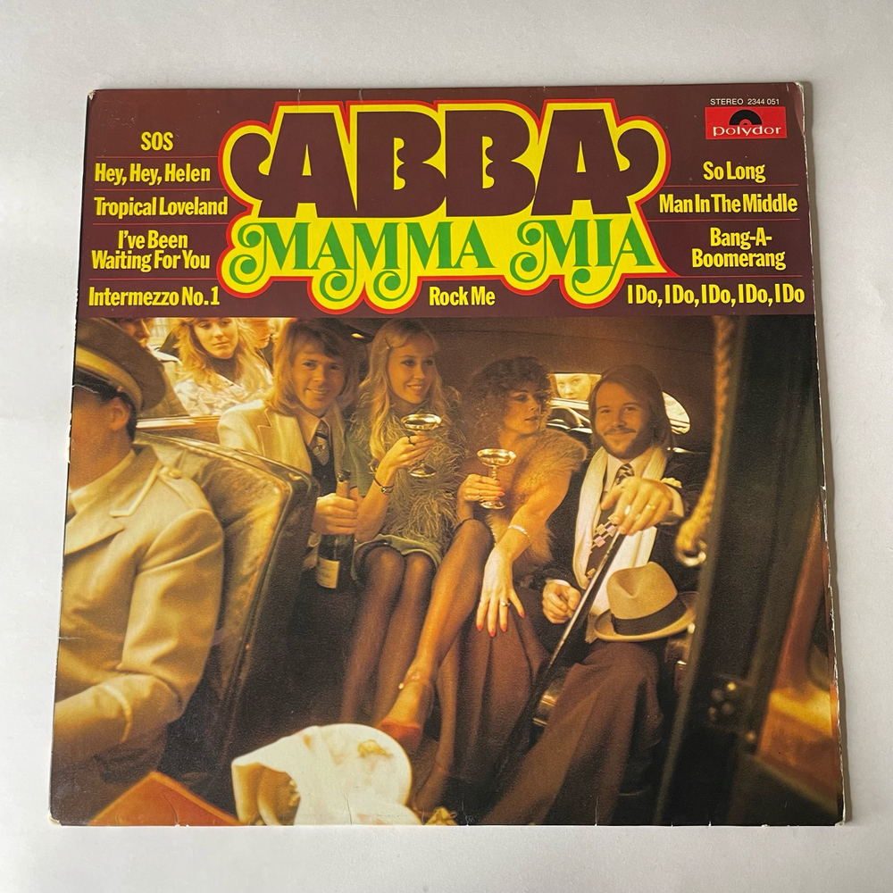 Винтажная виниловая пластинка LP ABBA АББА Mamma Mia (Германия 1975)