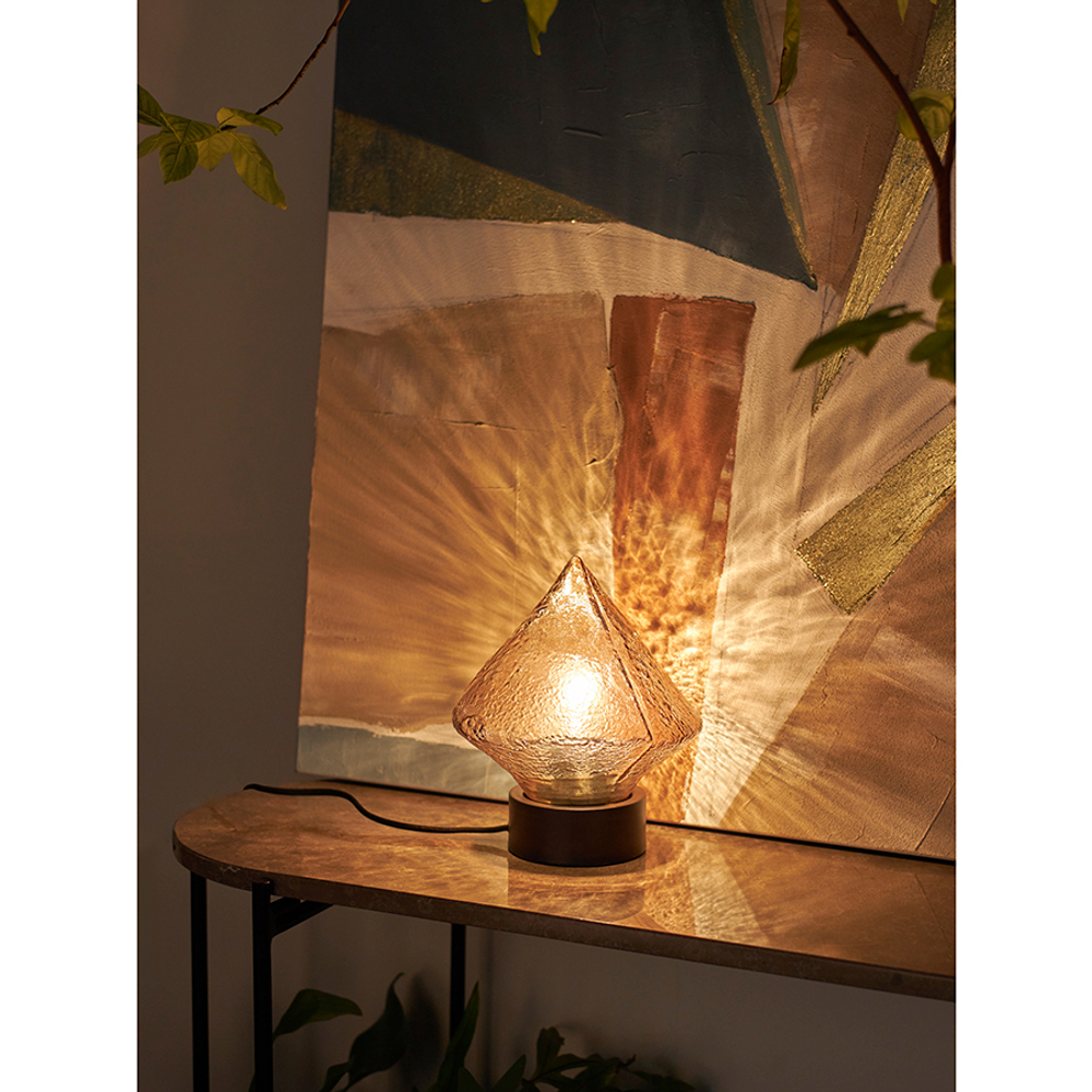 Светильник настольный frozen light, D20х23 см, янтарный