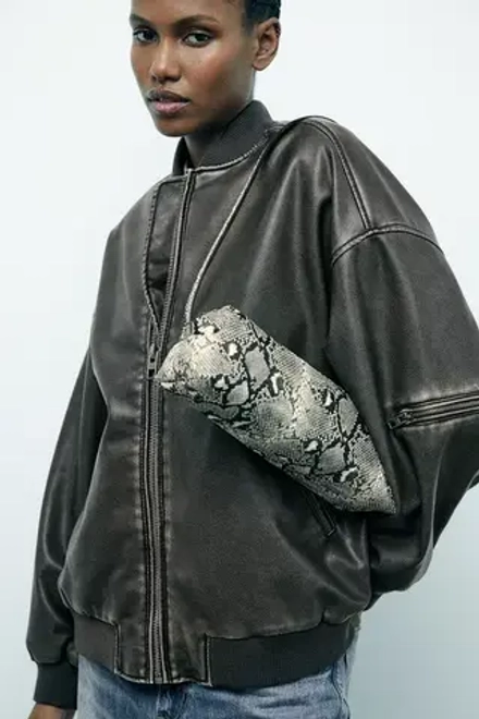 ZARA СУМКА, ЗМЕИНЫЙ
