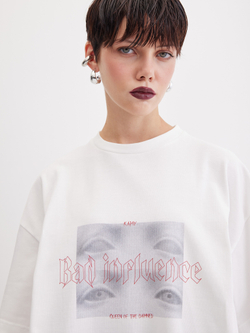 Футболка Bad Influence, молочная