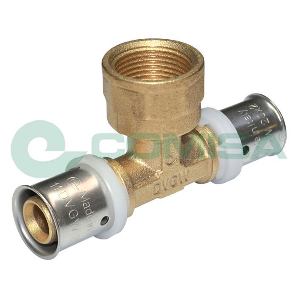 Тройник пресс ВН 16 х 1/2" Comisa (Италия) 87.23.160
