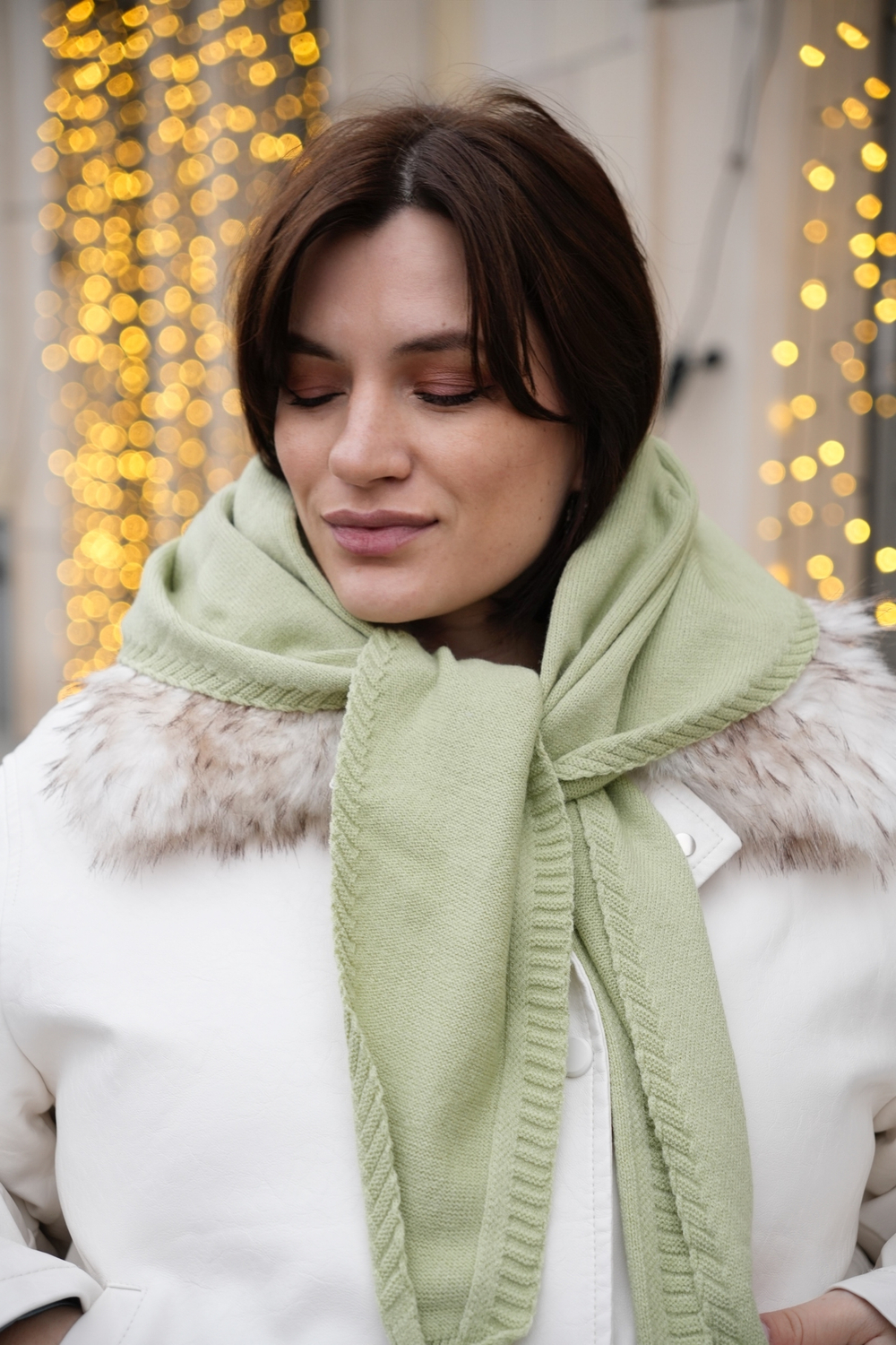 Косынка облегченная фисташка