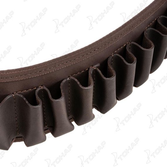 Патронташ К-12/16 открытый кожа HS-ПО-5