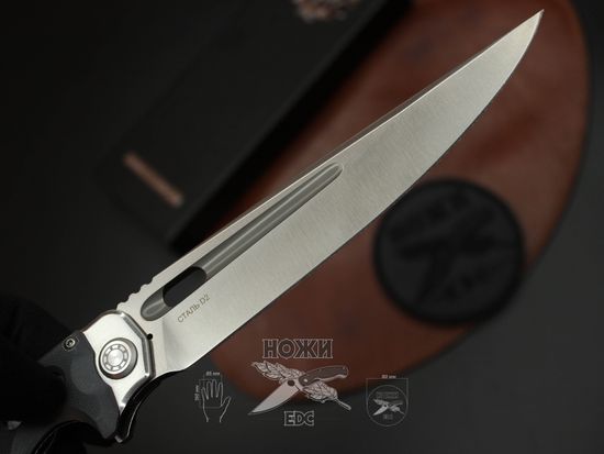 Складной нож НОКС Аватар-Н 334-108404 на подшипниках c клинком из стали D2, рукоять G10