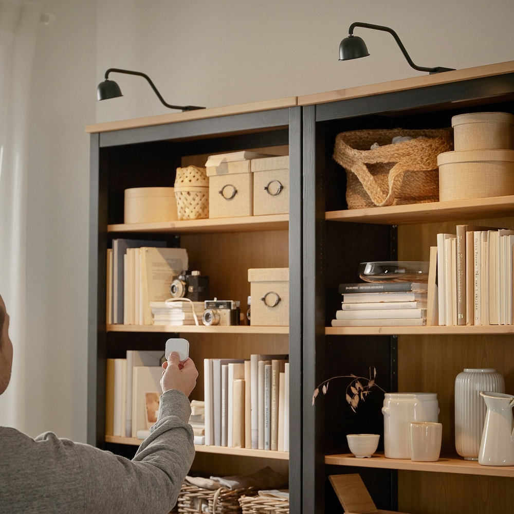 IKEA TVÄRDRAG  (ИКЕА ТВÄРДРАГ)  -  Подсветка шкафа, черная/ с регулировкой яркости
