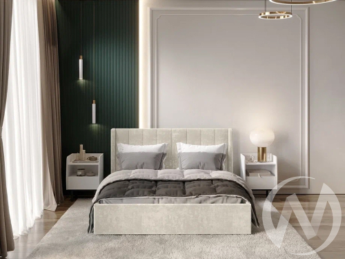 Кровать 1;6 КР-18 Версаль (миндаль)