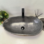 Раковина из речного камня RS-63610 (70*38*15) 0124