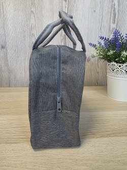 Термосумка для обеда, маленькая темно-серая 0331-2