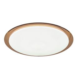 Светильник потолочный светодиодный ЭРА Классик с ДУ SPB-6-70-RC Saturn 70Вт 3000-6500К 5950Лм коричневый кант