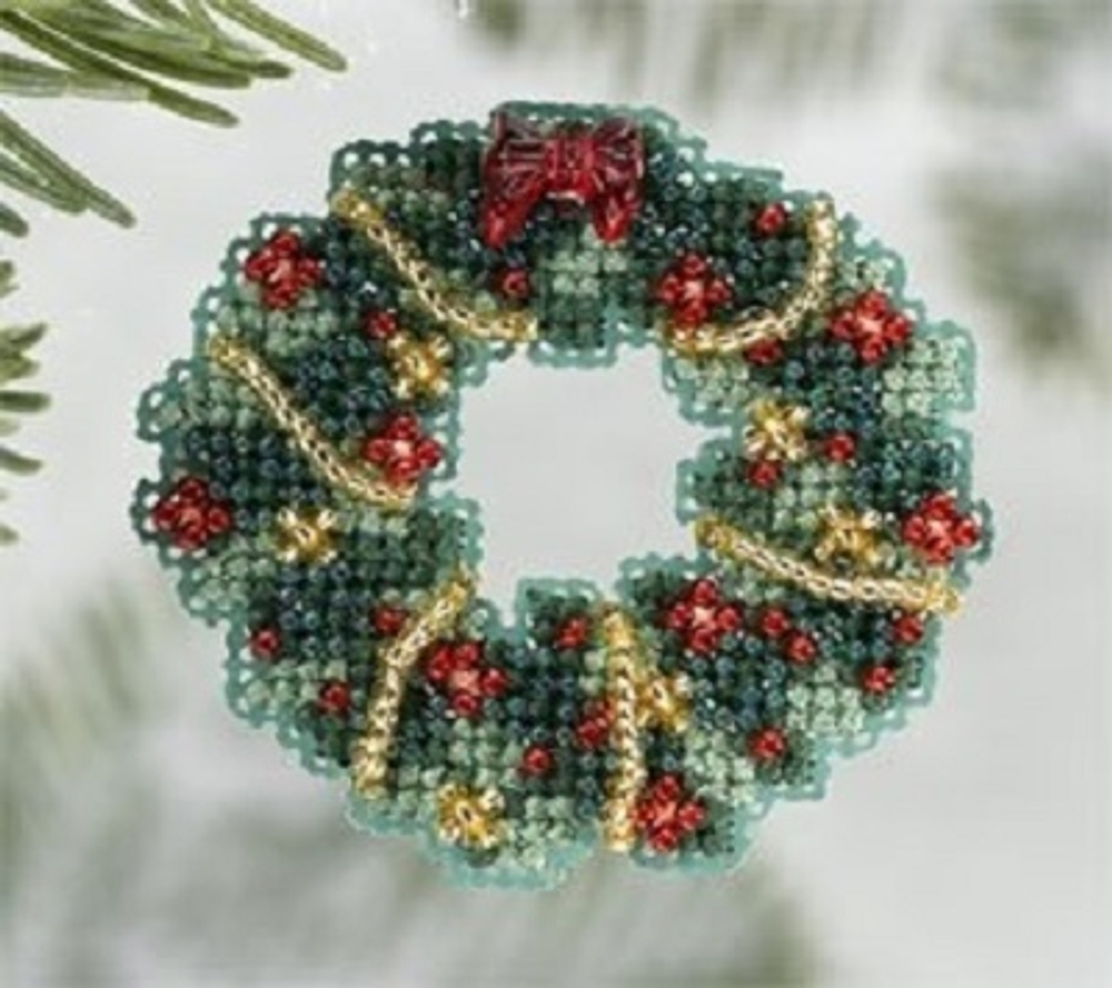 "Рождественский венок"- МH18-6303 вышивка