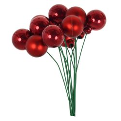 GAEM Набор из 12 шт, Изделие декоративное "Ягоды" (20мм), L9 W4 H15 см