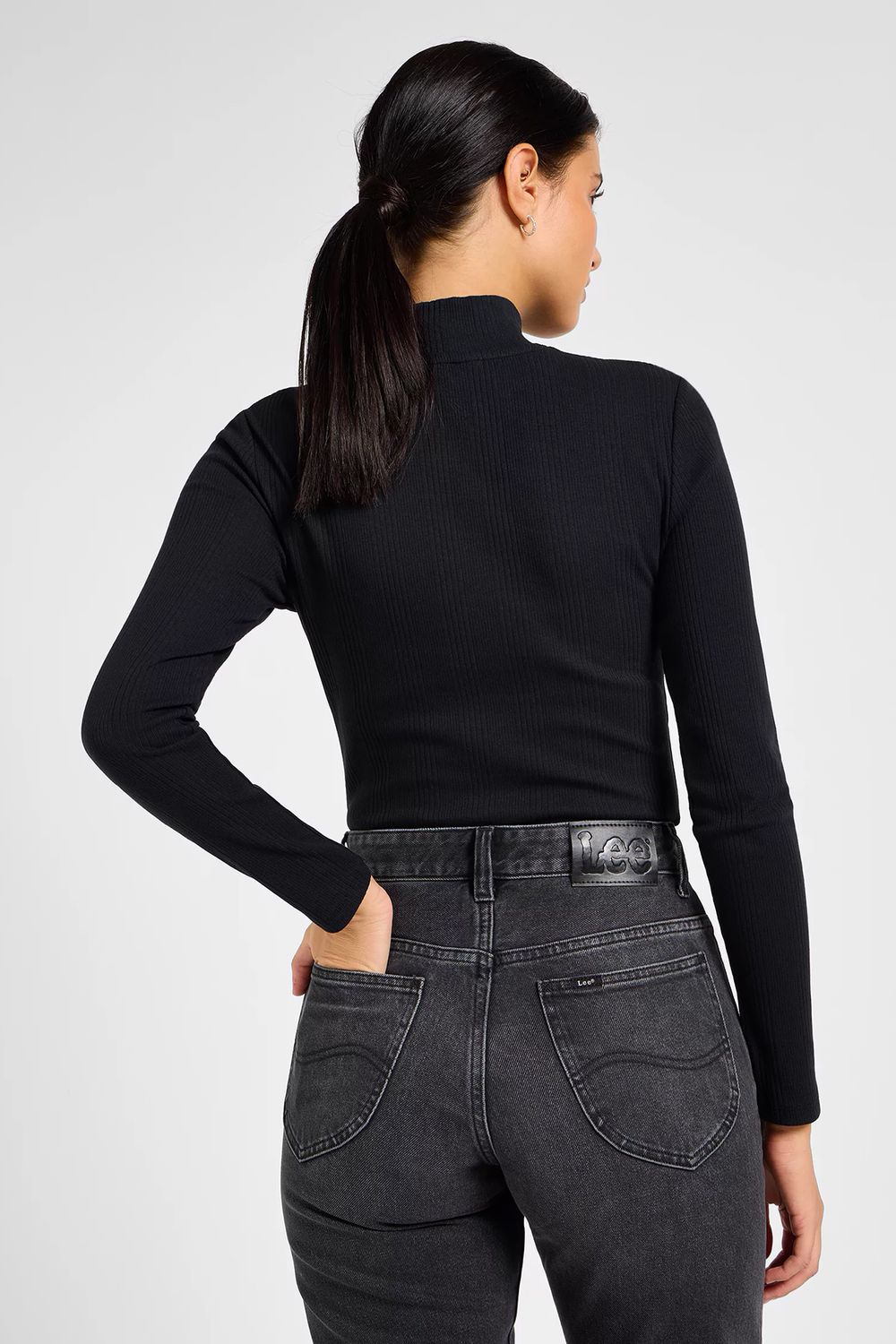 Джемпер RIBBED LS HIGH NECK 112355165